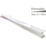 Green-ID LED Troldtekt Lysskinne 60 cm, innfelt, 4000K, Dali/Push