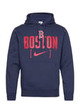 Boston Red Sox Men's Nike Mlb Club Slack Fleece Hood Tops Sweat-shirts & Hoodies Hoodies Navy NIKE Fan Gear