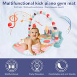 (Green) Baby Gym Play Mat Removable Kick And Play Piano Gym Mat With