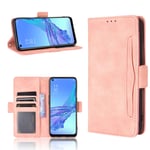 Vivo V21 Case [Wallet Case] [Kickstand] [Card Slots] [Magnetic Flip Cover] Compatible with Vivo V21 Smartphone(Pink)