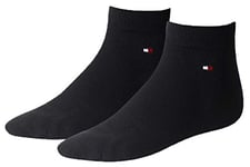 Tommy Hilfiger Men's Quarter 2P Ankle Socks, Blue (Dark Navy), Size 43 (pack of 2 )