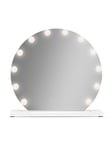 Round LED mega Hollywood table mirror with 12 LED