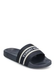 Hilfiger Poolslide With Webbing Shoes Summer Shoes Sandals Pool Sliders Navy Tommy Hilfiger