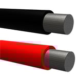 Pro Supply Gummikabel 95mm Svart Förtent