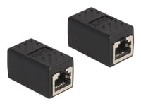 Delock - Nätverkskort - Rj-50 (P) Till Rj-50 (P) - Ftp - Cat 5E - Svart