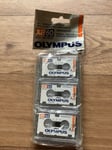 3 Olympus Microcassette Recorder XB60 MC-60 Tapes NEW & SEALED Dictaphone
