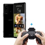 Sony Xperia 5 III Smartphone - 6.1 Inch 21:9 CinemaWide™ FHD+ HDR OLED display - 120Hz Refresh rate with free Dualshock 4 Controller + Mount [Amazon Exclusive]