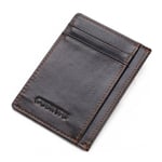 Universal plånbok äkta läder koskinn vintage - Svart