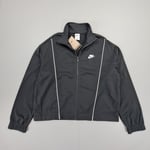 Nike Womens Tracksuit Jacket Black Large NSW Track Top Full Zip DD5860 011