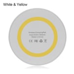Qi Wireless Charger Phone Charging Pad Ultra Slim White&yellow