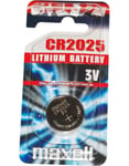 Maxell 3 Volt Lithium Batteri CR2025