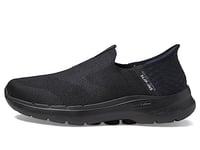 Skechers Men's Gowalk 6 Slip-ins-Sporty Slip-On Shoes | Leisure Trainers with Memory Foam Sneaker, Black, 6 UK
