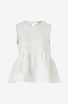 By Malina - Topp Gianna Oversized Blouse - Vit
