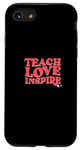 Coque pour iPhone SE (2020) / 7 / 8 Teach Unicorn Love Inspire – Joli design de professeur de licorne