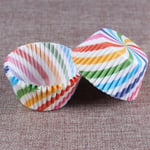100pcs Coloured Slant Cupcake Paper Cups Form Cupc