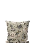 C/C 50X50 Soft Green Flower Linen Home Textiles Cushions & Blankets Cushion Covers Green Ceannis