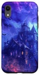 Coque pour iPhone XR Foreboding Haunted House Sky Tourbillons Gothiques Chauves-souris