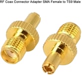 2x Bluespot Networks TS9 Male Plug to SMA Female adapter for 4G/5G routers