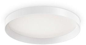 Fly, Loftslampe, Pl, 4000 kelvin, aluminium by Ideal Lux (D: 45 cm. x H: 7 cm., Hvid)