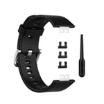 Armbånd for Huawei Watch Fit (TIA-B09/TIA-B19) Sort Huawei Watch Fit (TIA-B09/TIA-B19)/Huawei Watch Fit New/Huawei Watch Fit Special Edition (B39)
