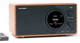 THE+RADIO Rosewood DAB+/FM Radio with Remote Control Bluetooth USB Alarm Aux