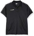 hummel Men's Authentic Functional Polo Shirt Black/White