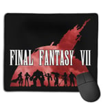 Final Fantasy VII Heros Silhouette Customized Designs Non-Slip Rubber Base Gaming Mouse Pads for Mac,22cm×18cm， Pc, Computers. Ideal for Working Or Game