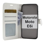 Crazy Horse Wallet Motorola Moto E6i (Vit)