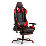 GAME HERO® Winner X1 Gamingstol Justerbara armstöd - stol med fotstöd - Kontorsstol - Spelstol