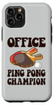 Coque pour iPhone 11 Pro Office Ping Pong Design Table Tennis Und Tischtennis