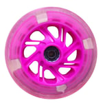 LEVEL GREAT 2pcs 80-120mm LED Flash Light Up Wheels LED Flash Scooter Wheel for Micro Scooter with 2 ABEC-7 Bearings