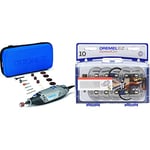 Dremel 3000 Outil Rotatif Multifonction 130W avec 15 Accessoires et 1 Sac & ccessoires SC690 EZ SpeedClic - Coffret de Meules à Tronçonner, 10 Disques