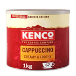 Kenco Cappuccino Instant Coffee 1kg - Tin 1kg (Pack of 1)