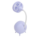 Desk Lamp With Fan Cute Look LED Mini Table Light Home Office Travel Eye Pro GF0