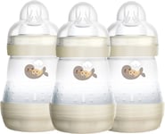 MAM Easy Start Self Sterilising Anti-Colic Baby Bottle 3 Pack (3 X160 Ml) with S