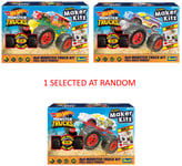 Hot Wheels Monster Truck Maker Kitz Pull Back Power Make & Race Kit New Xmas Toy