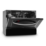 Dishwasher Freestanding Dish Washer Cleaner Table Top Portable Black 1380 W LED