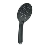 Gedy G-Tech 13 3 Jets ABS Black Finish Shower Head 5 Year Warranty Design R&D Sand Filter Included, Unica
