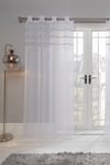 Pair of Diamante Voile Eyelet Net Curtains