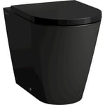 Kartell Laufen toilet, back-to-wall, sort