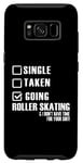 Coque pour Galaxy S8 Roller Skater Funny - Une seule prise en train de faire du patin à roulettes