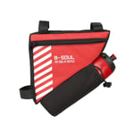 Bicycle bag triangle bag beam bag mountain bike kettle bag front bag saddle bag tool bag riding equipment-red_20.5 * 18 * 5cm