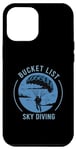 Coque pour iPhone 12 Pro Max Sky Diving Extreme Sport Parachute Parachutiste Parachutiste Parachutiste