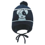 Sterntaler Pom-pom hatt hund marine