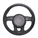 ZHHRHC Accessoires intérieurs Automobiles de Volant de Voiture en Cuir Cousu à la Main, pour Audi Q3 Q5 Q7 SQ5 2013 2014 2015 2016 2017