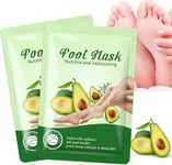 Foot Peel Mask, Foot Peeling Mask for Hard Skin, 2 Pack Foot Mask, Repair Heels,
