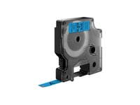 Dymo D1 - Självhäftande - Svart På Blått - Rulle (0,9 Cm X 7 M) 1 Kassett(Er) Etiketttejp - För Labelmanager 120P, 210D, 220P, 350D, 450D  Labelpoint 250, 350