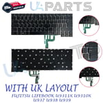 For Fujitsu Lifebook U9311X U9310X U937 U938 U939 UK Laptop Keyboard Replacement