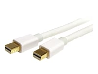 Startech.Com 2M 6Ft White Mini Displayport 1.2 Cable M/M - Mini Displayport 4K W/ Hbr2 Support - Mini Dp To Mini Dp Cable 2 Meter, 6 Feet (Mdpmm2mw) - Displayport-Kabel - Mini Displayport (Hane) Till Mini Displayport (Hane) - 2 M - Vit - För P/N: Cd