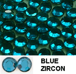 Kristaller BLUE ZIRCON Flatback pearl(Utförsäljning)